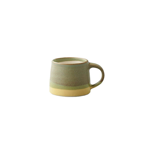 Kinto Slow Coffee Style 110ml Mug Porcelain - Moss Green/Yellow