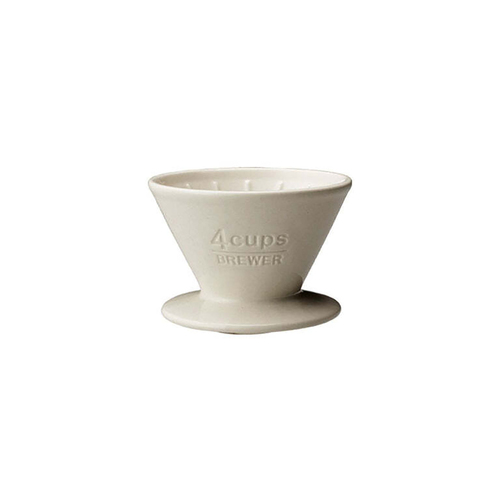 Kinto SCS-04 Porcelain 4-Cups Pourover Coffee Brewer 13cm - White