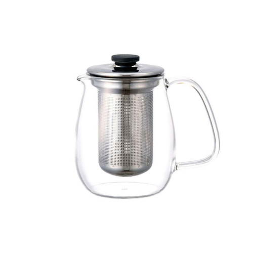 Kinto Unitea 720ml/15cm Glass Teapot w/ Stainless Steel Strainer Set Clear