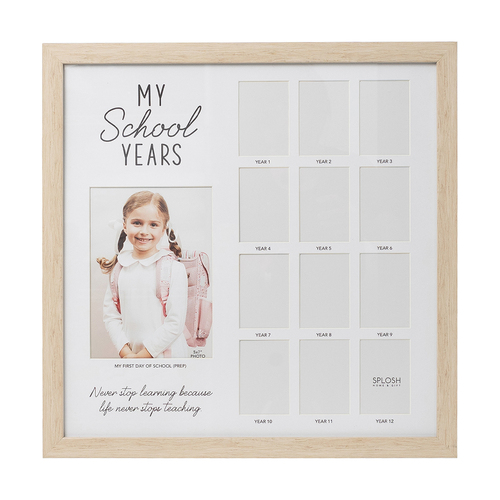 Splosh Kids By Splosh 42x42cm School Years Wooden Frame