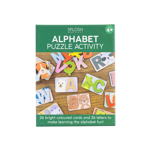 26pc Kids By Splosh Alphabet Puzzle Activity Learning Cards 4y+