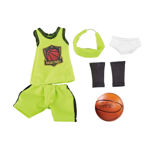 7pc Kruselings Outfit Basketball Set Fun Toy Accessory For Dolls 3y+