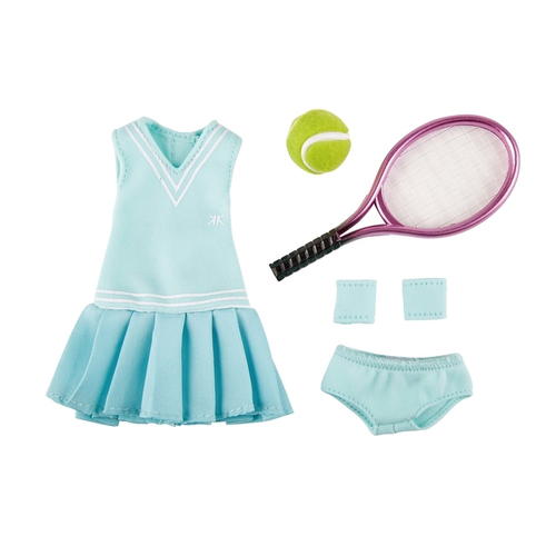 6pc Kruselings Outfit Tennis Set Fun Toy Accessory For Dolls 3y+