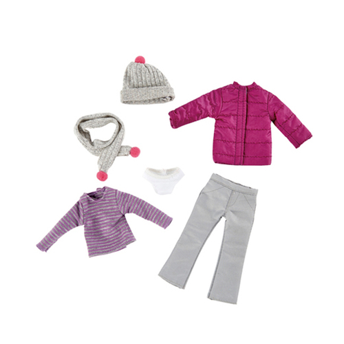 6pc Kruselings Outfit Winter Snow Gear Costume For 23cm Dolls 3y+