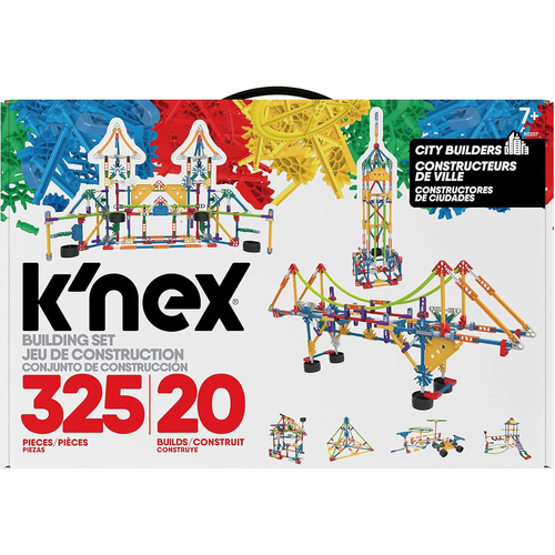 325pc Knex City Builders Kids/Childrens Toy - 20 Builds 7+