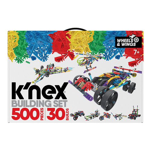 500pc Knex Wings and Wheels Kids/Childrens Toy - 30 Builds 7+