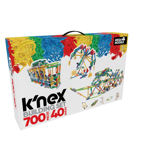 700pc Knex Mega Builders Kids/Childrens Toy - 40 Builds 7+