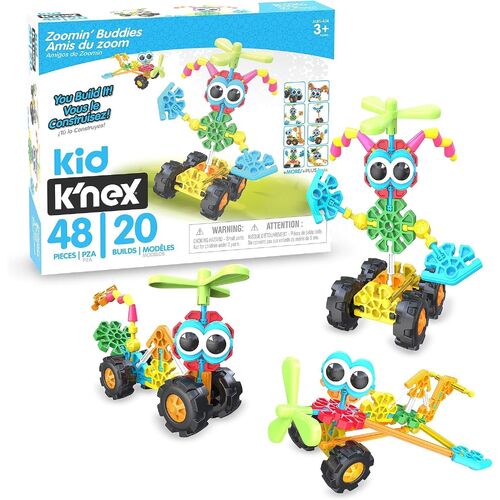 48pc Knex Zoomin Buddies 20 Builds Kids/Childrens Building Play Toy 3+