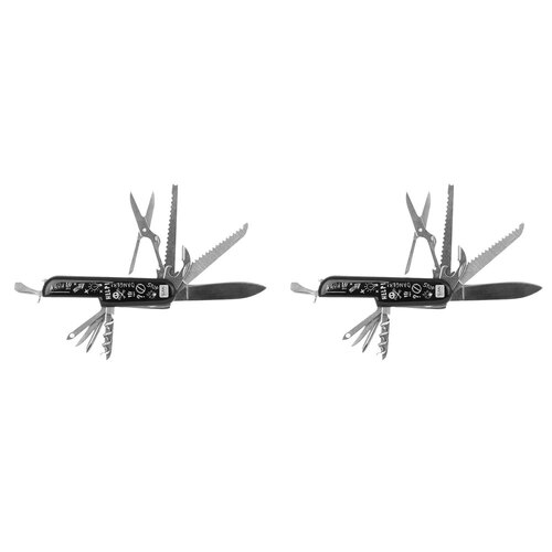 2PK Legami SOS I Will Survive Pocket Knife 11-in-1 Multi Tool - Black