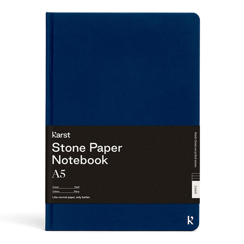 Karst Plain A5 Hard Cover Notebook 144 Pages - Navy