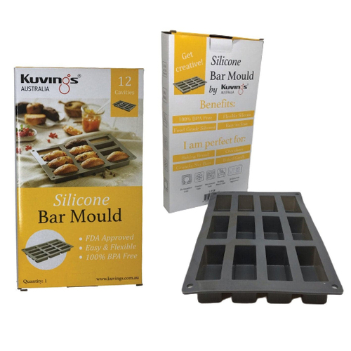 Kuvings Silicone Bar Baking Pan 12 Cavities - Grey