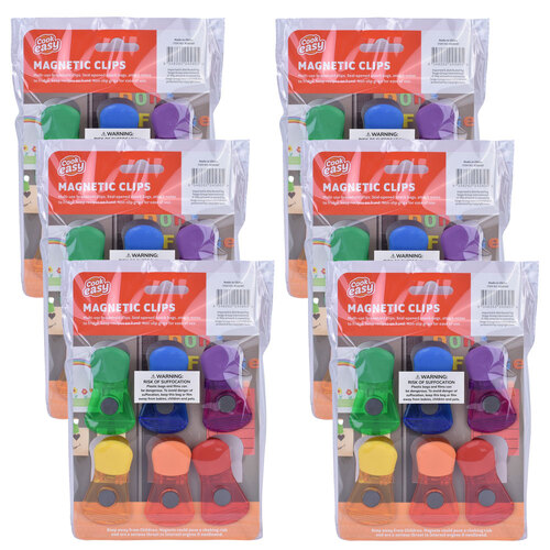 36pc Cook Easy Multicoloured Mulitpurpose Magnetic Clips