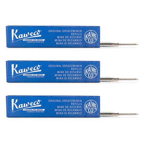 3PK Kaweco G2 Gel Rollerball Refill For Sport Rollerball Pen 0.7mm Nib - Blue