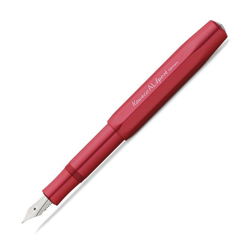 Kaweco AL Sport Aluminium Fountain Pen Medium Nib - Deep Red