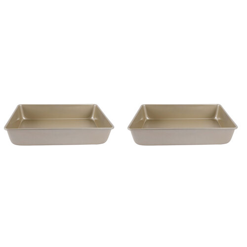 2PK Urban Kitchen Rose Gold Deep Pan Cooking Tray 40x28cm