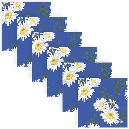 120pc Paper+Design Luncheon 3-Ply Napkin 33x33cm - Daisy Blue