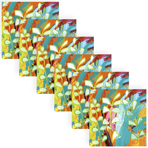 120pc Paper+Design Luncheon 3-Ply Napkin 33x33cm - Vibrant Abstract