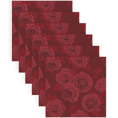 120pc Paper+Design Luncheon 3-Ply Napkin 33x33cm - Rich Roses