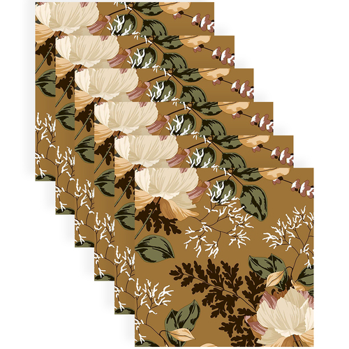 120pc Paper+Design Luncheon 3-Ply Napkin 33x33cm - Heritage Florals