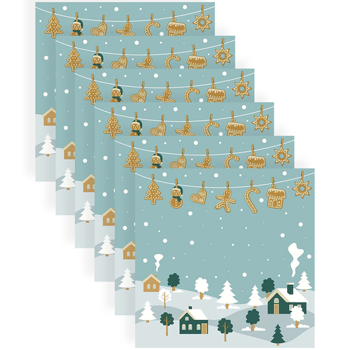 120pc Paper+Design Luncheon 3-Ply Napkin 33x33cm - Winter Hill