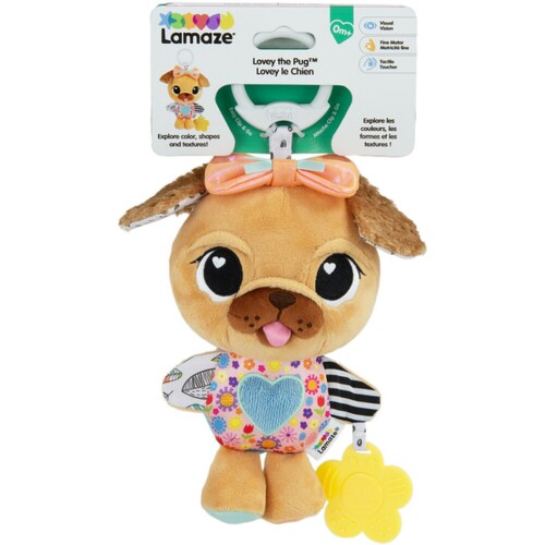 Lamaze Lovely the Pug Clip & Go Kids/Childrens Toy 0+