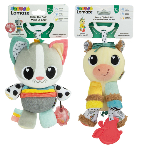 Lamaze Carson Clydesdale And Millie The Cat Clip & Go Kids/Childrens Toy 0+