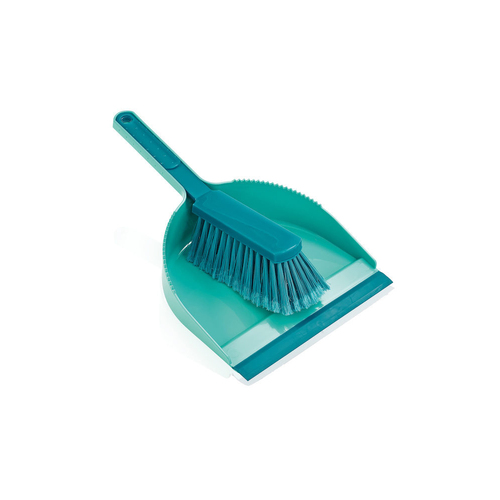 2pc Leifheit Classic Hand Sweeping Dustpan & Broom Set - Green