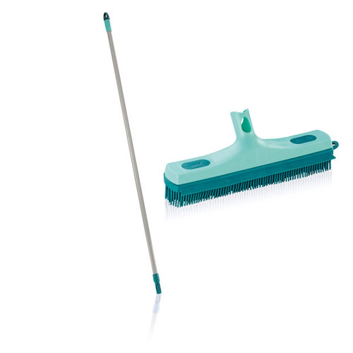 Leifheit Click System Steel Handle And Rubber Brush Head 30cm