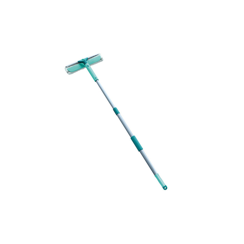 Leifheit Telescopic 2-in-1 Window Wiper & Squeegee - Green