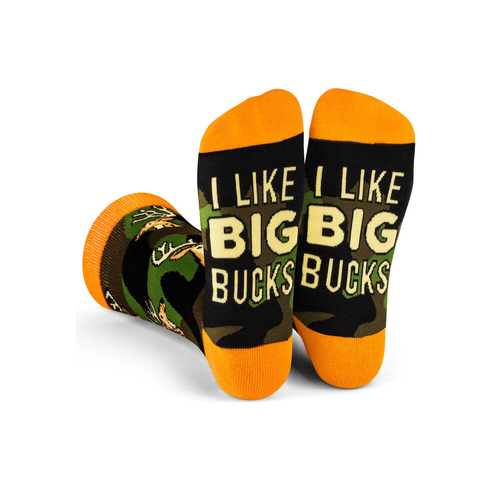 Lavley I Like Big Bucks Novelty Unisex Socks Crew Length