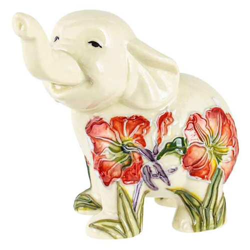 Old Tupton Ware Gladiolus Elephant 2 Home Decor Decorative Statue