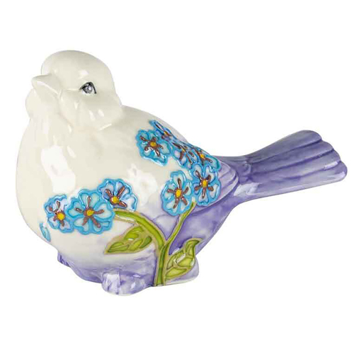 Old Tupton Ware Flowers Blue Left Bird Home Decor Decorative Statue