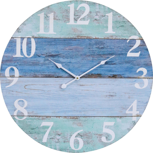 LVD Shoreline Hanging Wall Clock Analogue 58cm Round Decor