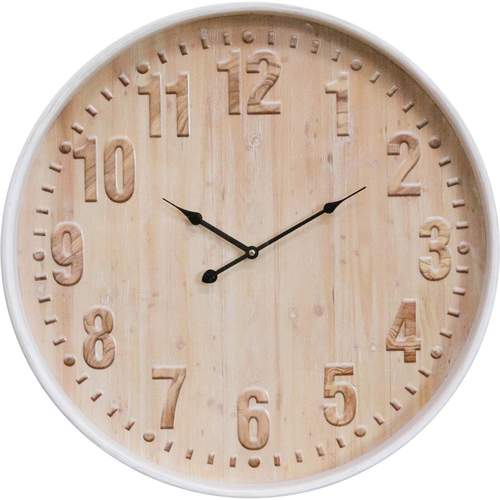 LVD Bayglass Hanging Wall Clock Analogue 60cm Round Decor