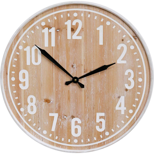 LVD East Hamptons Hanging Wall Clock Analogue 60cm Round Decor