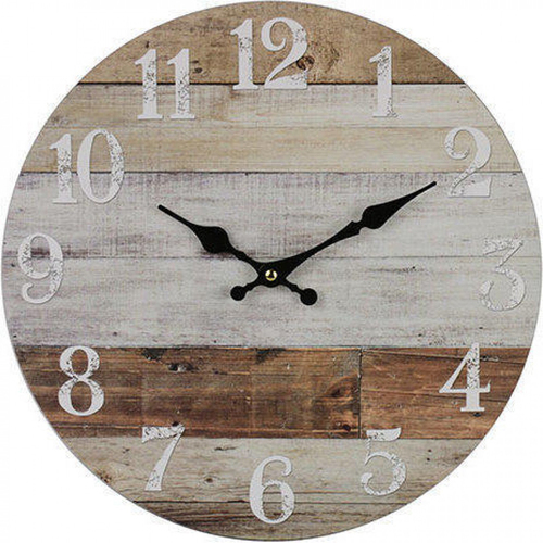 LVD Round MDF 34cm Wall Clock Weather Boards Small