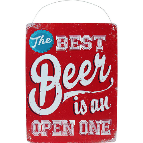 LVD Best Beer 25x33cm Metal Sign Hanging Home/Bar Shop Decor