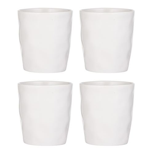 4PK Ladelle Halo Porcelain 9cm/350ml Tumbler - Snow