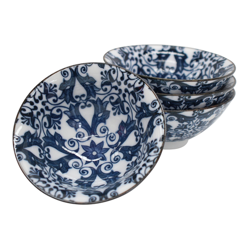 6PK LVD Ceramic 8.5cm Jappa Dip Bowl Roman Round Dinnerware - Blue