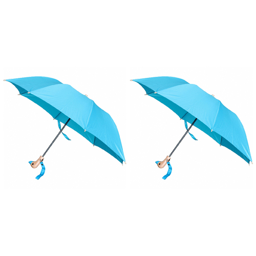 2PK LVD Umbrella Bird Handle Sun/Rain Shade 93cm - Blue