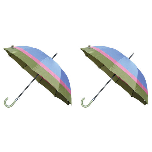 2PK LVD Colours Umbrella Plastic Handle Sun/Rain Shade 104cm - Assorted