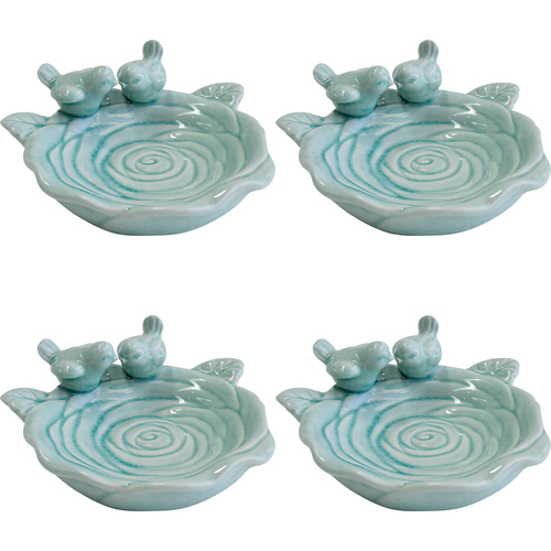 4PK LVD Rose Plate Sky Decorative Display Home Kitchen Decor