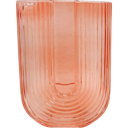 LVD Glass Vase Arch Saffron Small Home Decor 13x18.5cm