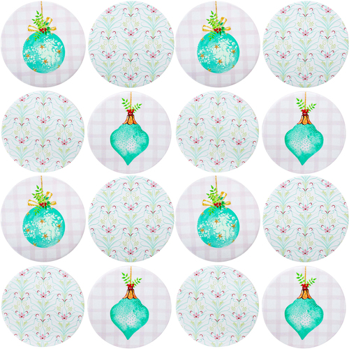 4x 4pc LVD Coasters Aqua Baubles Decorative Barware/Serveware Home Kitchen