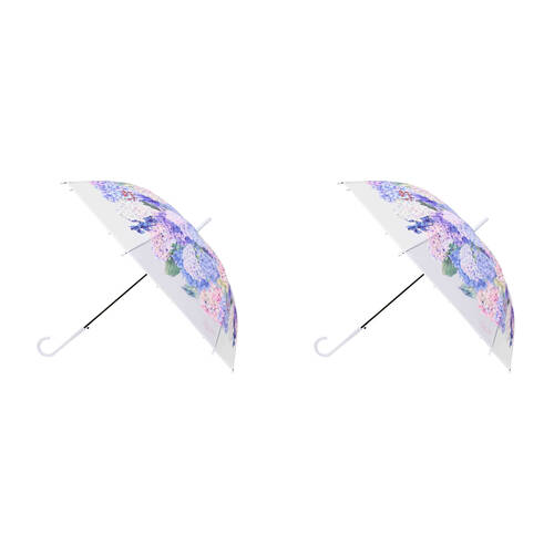 2PK LVD Women's Folding Umbrella Floral Hydrangeas 80cm Assorted