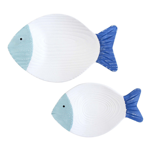 LVD 2pc MDF 20/24cm Fish Bowls Set Home Decor - Coastal