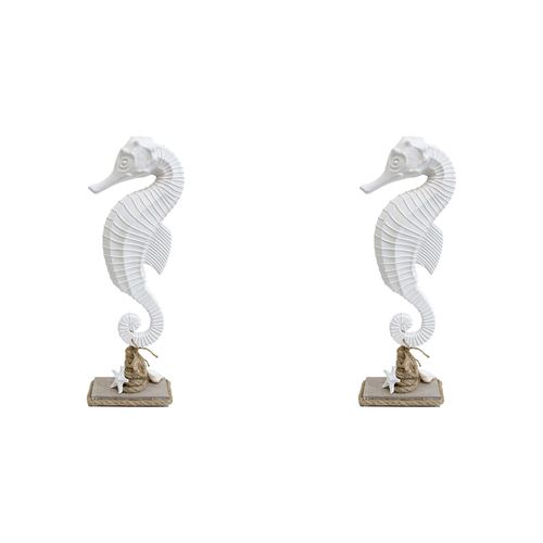 2PK LVD Seahorse On Stand Decorative Sculpture Home/Lounge Decor