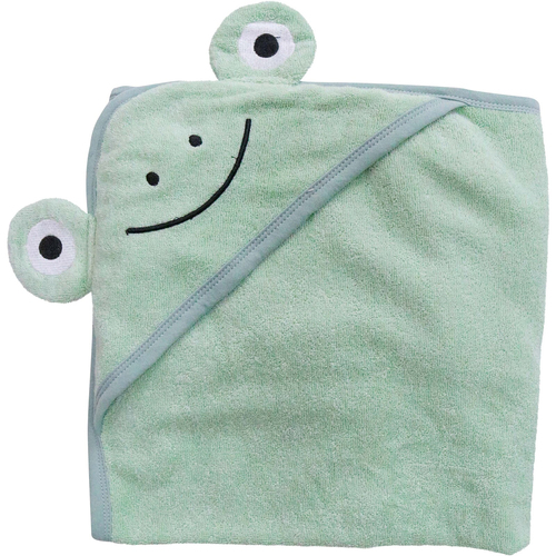 LVD Cotton/Polyester Baby Hooded Frog Bath Towel 90cm - Green