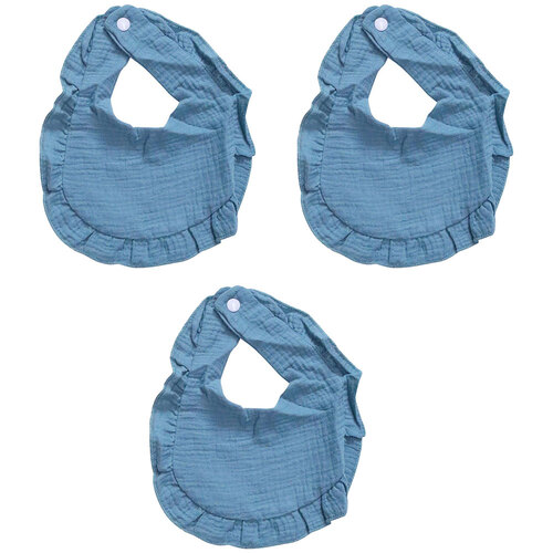 3PK LVD Cotton Infant/Baby Bibs Harbour 35x21cm - Assorted