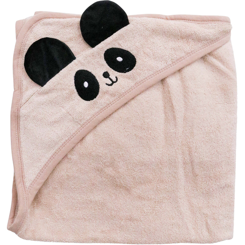 LVD Cotton/Polyester Baby Hooded Panda Towel 90cm - Pink